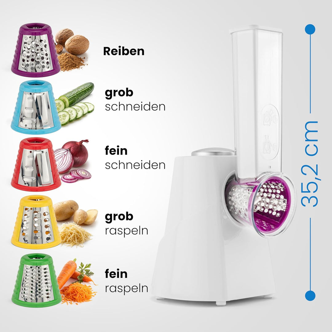 Clatronic ME 3604 Multi Express, hochwertige grosse und wechselbare Trommeleinsätze aus Edelstahl zu