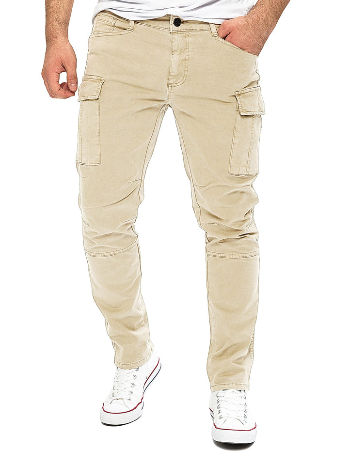 Yazubi Jayden - Herren Cargo Hose - Baumwoll Cargo Jeans 30W / 32L Beige (Rainy Day 135304), 30W / 3