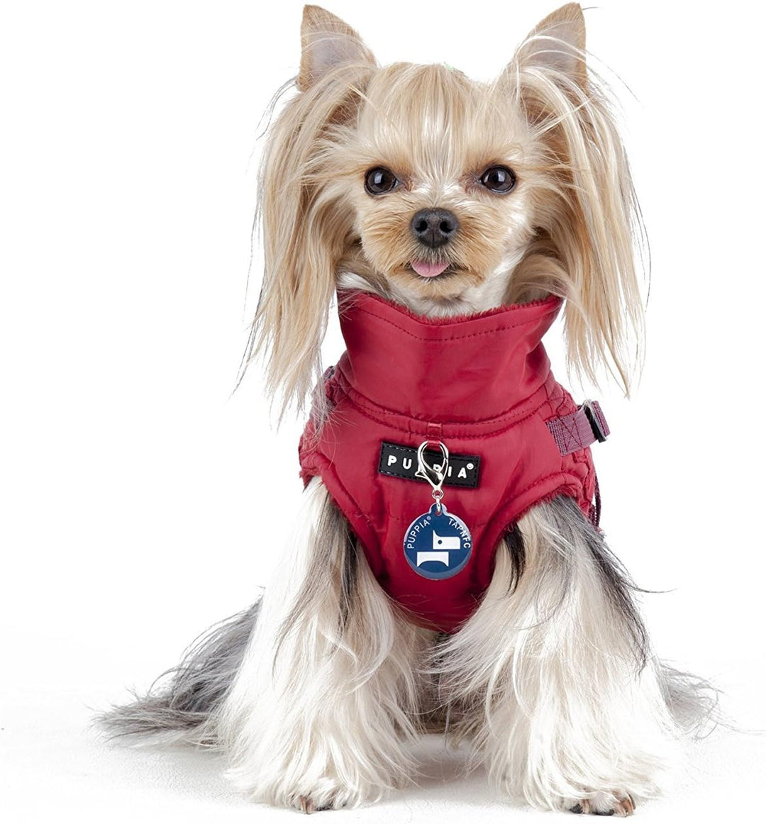 Puppia PAQD-VT1463 Wilkes, Wintermantel, XL, rot Rot XL Klassisch, Rot XL Klassisch