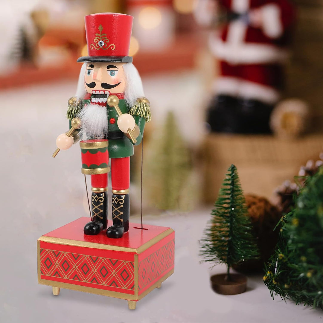 Cabilock 12-Zoll-Weihnachts-Nussknacker-Soldat Aus Holz Für Den Tisch Nussknacker-Ornament Weihnacht