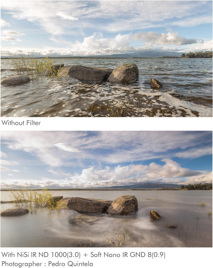 NiSi Neutral-Graufilter 75x80mm IR ND1000 3.0 (10-Blenden) ND Filter ND 1000, ND Filter ND 1000