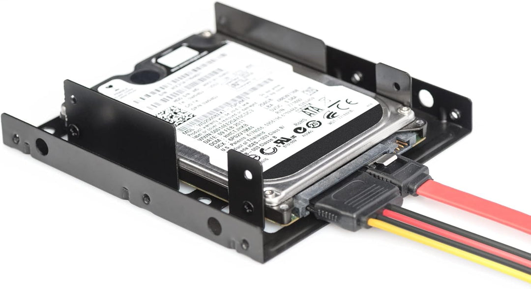 DIGITUS Montagekit: Dual SSD/HDD 2.5 -> 3.5 Bay inkl. Einbaurahmen Metal, Schrauben, Kabelset, DA-70