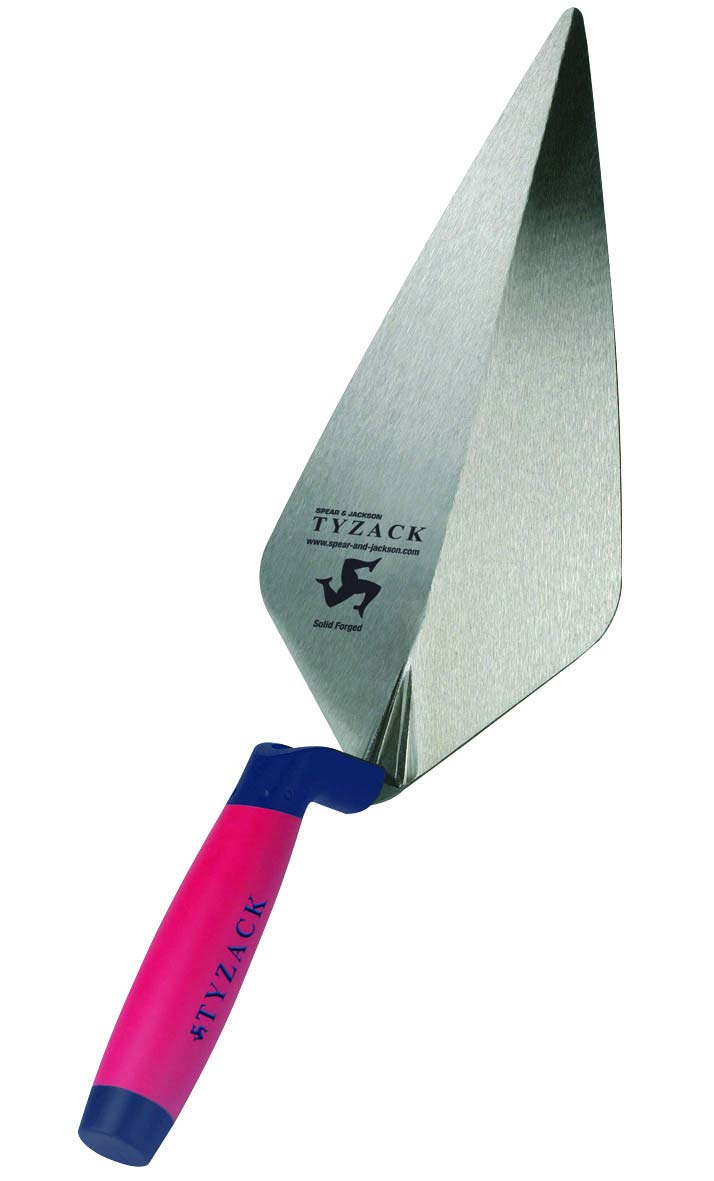 Spear & Jackson 10111SF Tyzack Maurerkelle, weiche Haptik, breites Endstück, 27,9 cm Soft-Feel-Griff
