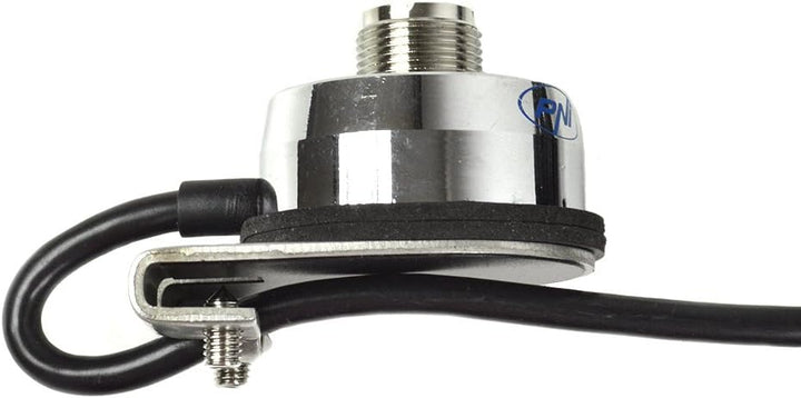 PNI ML160T941 Antenne CB von 145 cm Länge mit T941 Kabelhalter Silber/Schwarz