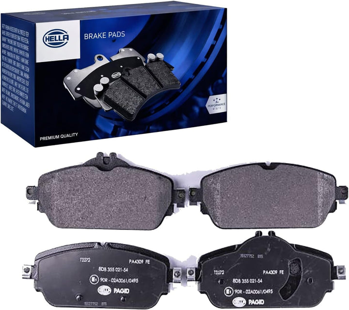 HELLA PAGID 8DB 355 021-541 Bremsbelagsatz - T2372 - Dicke/Stärke: 19.3mm - Bremssystem: TRW - für V