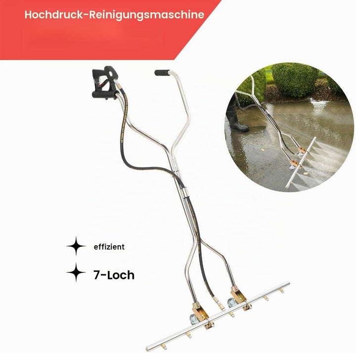 7 Düsen Wasserbesen für Hochdruckreiniger, 5000PSI Oberflächenreiniger Unterfahrwerkreiniger 100x160