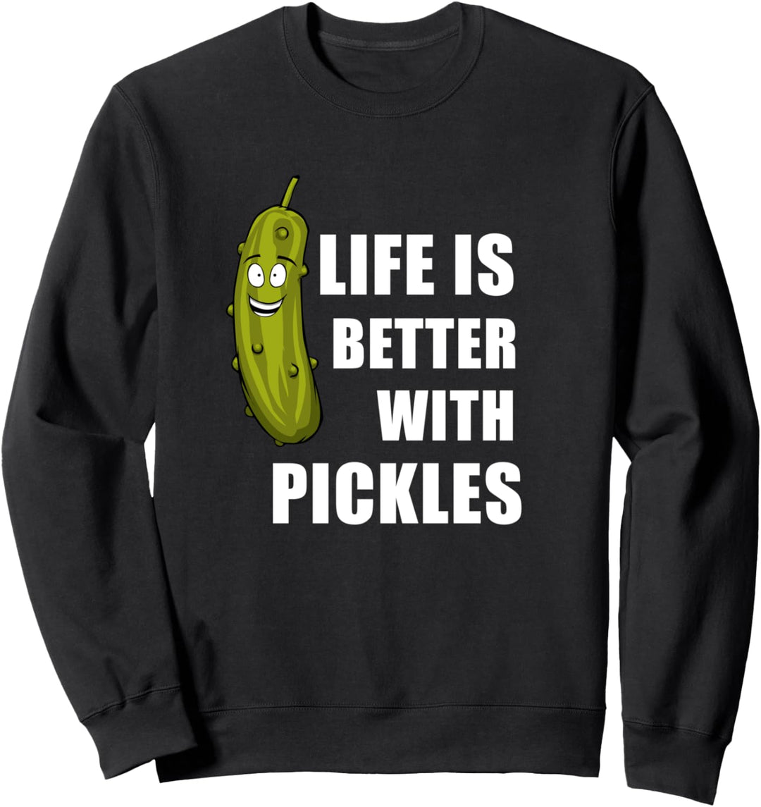 Leben mit Gurken Sandwich Fermentierte Gurke Sweatshirt