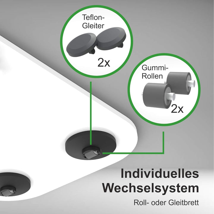 Stone4Slide coolina® Gleitbrett Gleiter aus Acryl Schwarz passend für Thermomix TM6 TM5