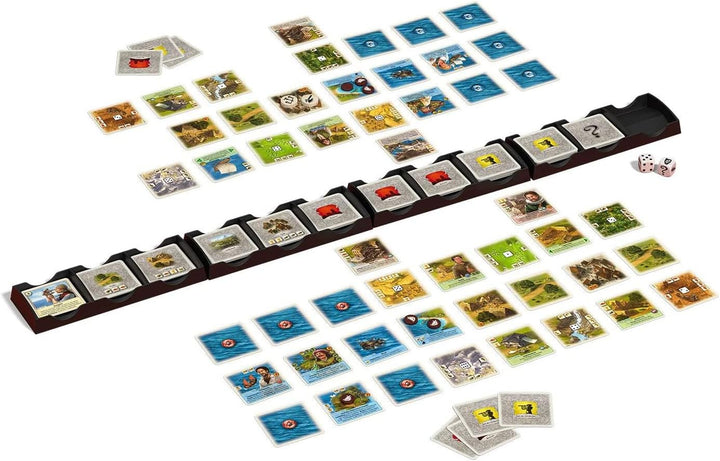 Kosmos 680602 Catan - Erweiterung für Das Duell – Finstere & Goldene Zeiten, Kartenspiel nur mit Cat