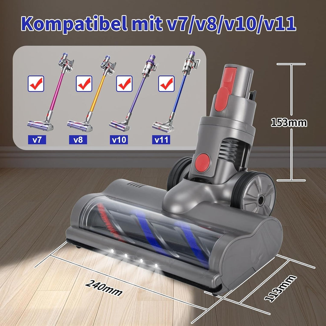 Bürste kompatibel mit Dyson V7 V8 V10 V11 V15 Staubsauger Ersatzteile für Dyson Bodenbürste mit Dire