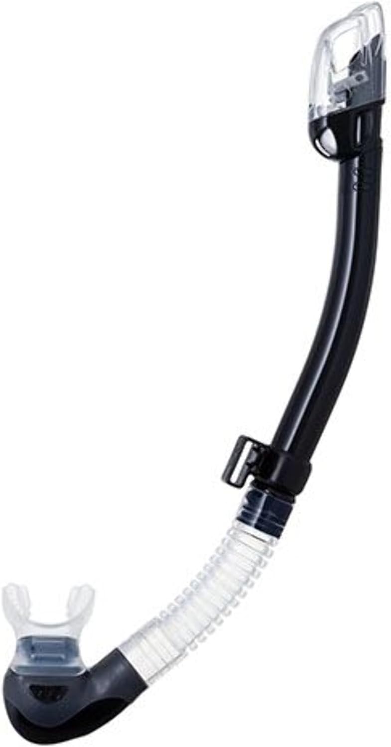 Trocken schnorchel Tusa Hyper Dry Elite 2 - tauchen erwachsene schwarz/orange, schwarz/orange