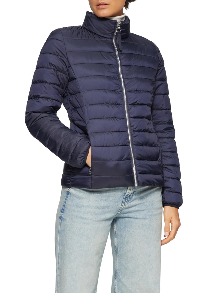 s.Oliver Herren Steppjacke – Slim Fit, leicht wattiert, Stehkragen – Für Outdoor, Übergangszeit & Ci