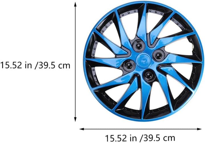 Auto Radkappen 14 Zoll Radzierblenden 2 Stücke Blau Schwarz Universal Auto Refit Zubehör für Fast Al