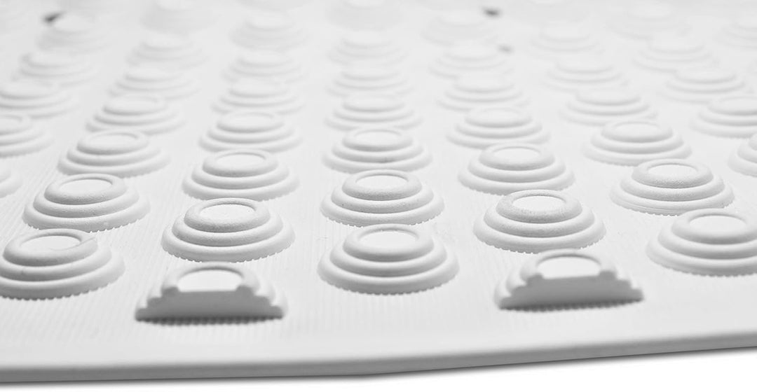 KMINA - Badewannenmatte rutschfest 104x40 cm, Schimmelresistent, Badewanneneinlage, Duschmatte, Natu