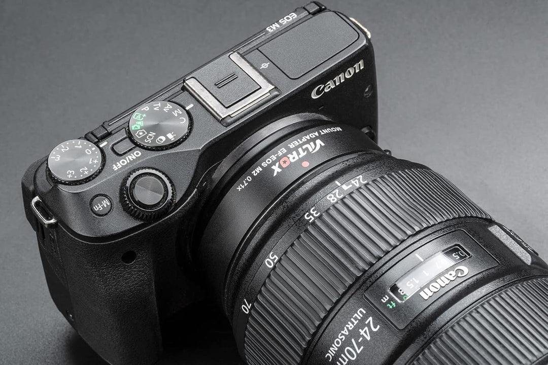 VILTROX EF-EOS M2 Speed Booster 0,71x Autofokus Speedbooster Objektiv Adapter kompatibel mit Canon E