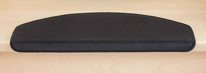 Kettelservice-Metzker® Stufenmatten Vorwerk Uni Antares Halbrund 65x24x4cm Anthrazit 14 Stück, Anthr