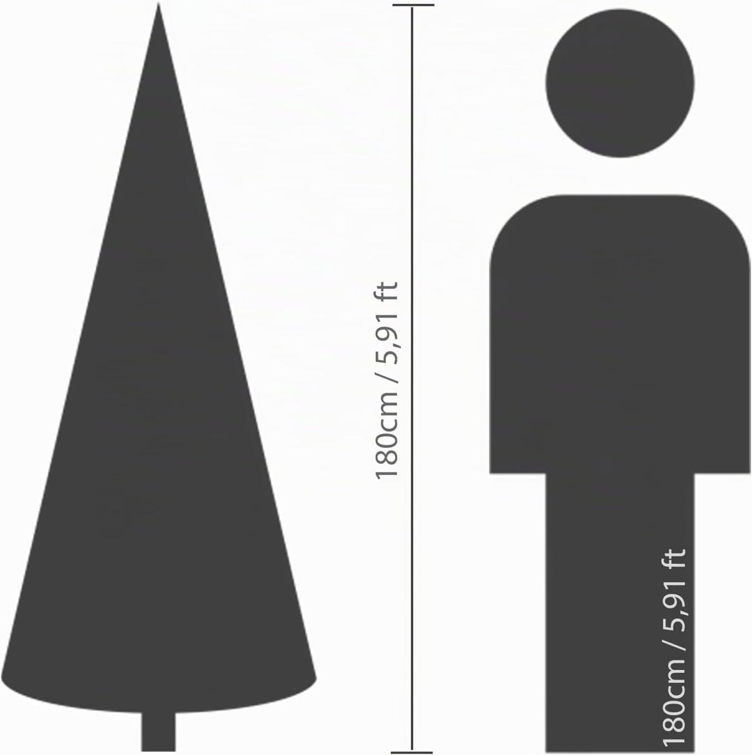 Kaemingk künstlicher Weihnachtsbaum Allison - Kiefer - grün 180 cm Höhe - mit Ständer - für Innen un