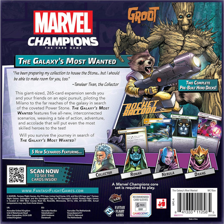 Fantasy Flight Games - Marvel Champions: Expansion: The Galaxy's Most Wanted Expansion - Card Game C