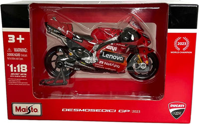 Bburago 1:18 Massstab 36396 – Ducati Desmosedici GP23 Motorrad Moto GP – #1 F. Bagnaia