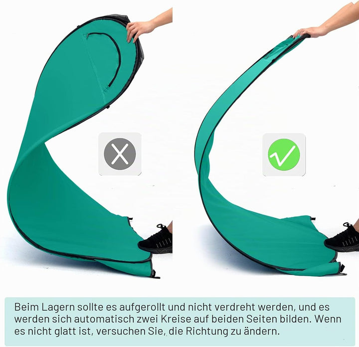BRIAN & DANY Duschzelt Camping, Pop Up Toilettenzelt, Tragbares Umkleidezelt mit Regenschutz und Fen