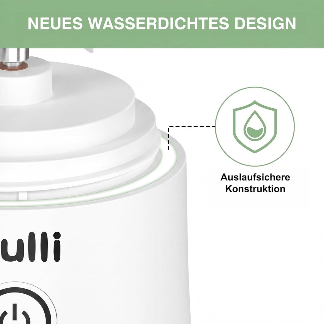 Mulli Upgraded tragbarer Mixer – 17 oz USB-C-Mixer mit auslaufsicherem Trinkdeckel, BPA-frei, für Sm