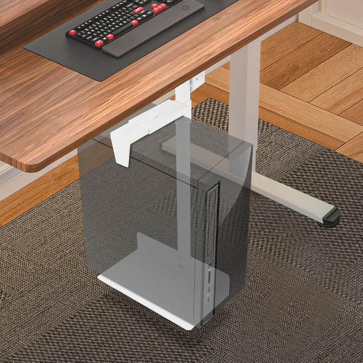 PC Halterung, PC Wandhalterung, Verstellbar PC-Halterung, PC-Halterung unter Schreibtisch bis 30kg,