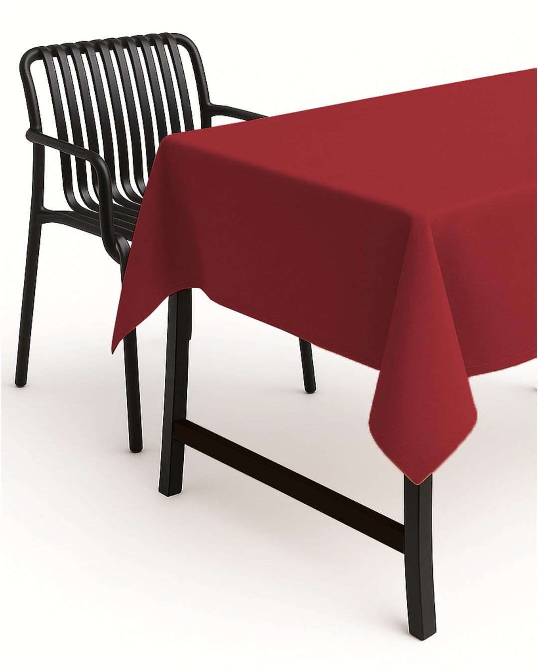 texpot Gartentischdecke 130 x 300 cm in Rot mit Leinen Optik Lotuseffekt Fleckschutz Bügelfrei Tisch
