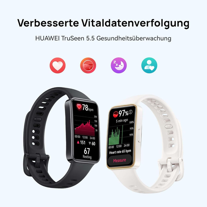 HUAWEI Band 9, Bluetooth, iOS & Android, bis zu 14 Tage Akkulaufzeit, Comfortable Wear, TruSleep 4.0