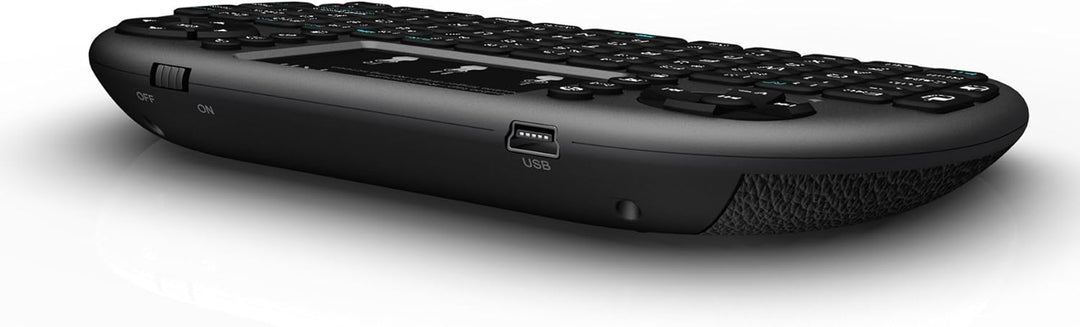 Rii Mini i8+ Wireless (QWERTZ) - Mini Beleuchtete Tastatur mit Multi-Touch Maus-Pad für Smart TV, Mi