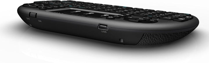 Rii Mini i8+ Wireless (QWERTZ) - Mini Beleuchtete Tastatur mit Multi-Touch Maus-Pad für Smart TV, Mi