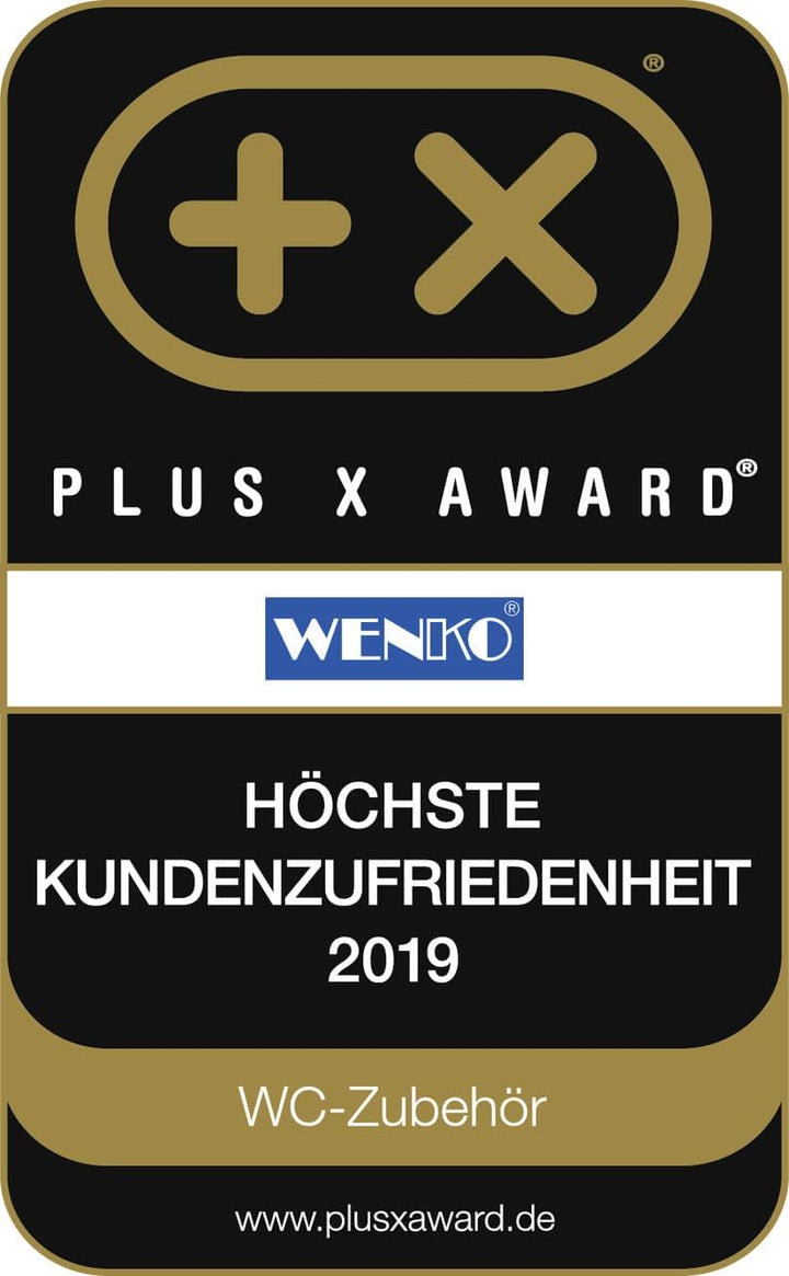 WENKO Stand WC-Garnitur Mod. Siena, Ständer für Toilettenpapier &amp; Toilettenbürste, WC-Papierhalter,