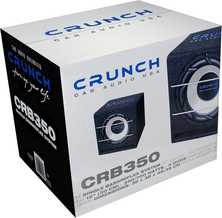 Crunch CRB350-30 cm (12") Single-Bassreflex-Auto-Subwoofer-System - 700Watt max Car-Audio Unlimited