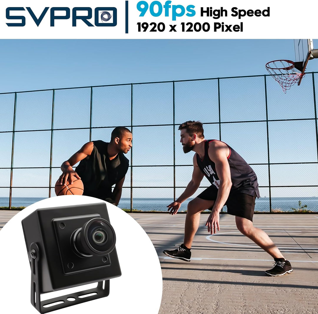 SVPRO Global Shutter USB-Kamera, 1200P, 90 fps, Hochgeschwindigkeitskamera, Weitwinkel, ohne Verzerr