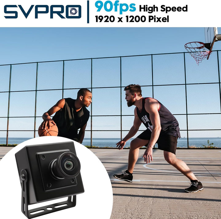 SVPRO Global Shutter USB-Kamera, 1200P, 90 fps, Hochgeschwindigkeitskamera, Weitwinkel, ohne Verzerr