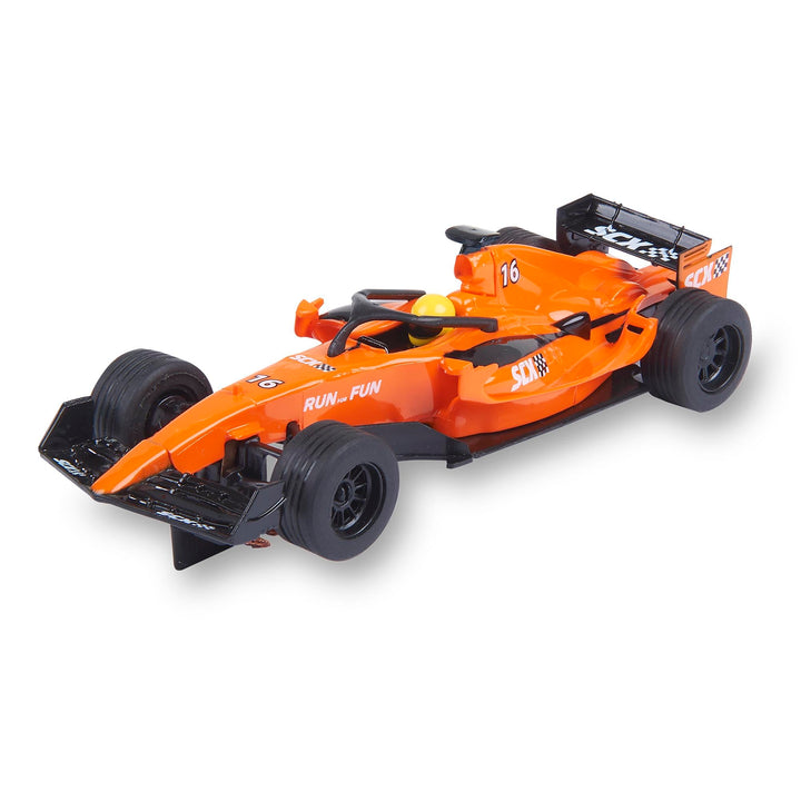SCALEXTRIC Kompaktes Rennfahrzeug - Slotauto - Massstab 1:43 (Formel 1 - Orange), Formel 1 - Orange