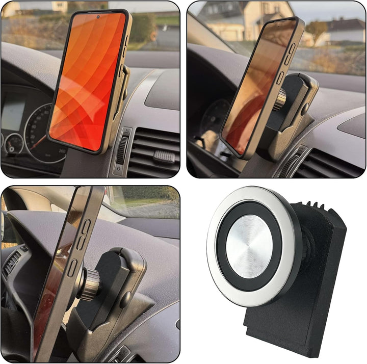 Handyhalterung Auto Magnet für VW Aufnahmehalter Kompatibel Magsafe Autohalterung Upgraded Stabilere