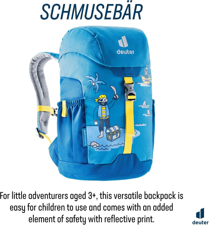 deuter Unisex Kinder Schmusebär Kinderrucksack (1er Pack) 8 L Azure-lapis, 8 L Azure-lapis