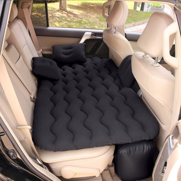 Auto Luftmatratze 128x70cm Aufblasbare Matratze für Rücksitz & Kofferraum, Tragbares Auto Reisebett