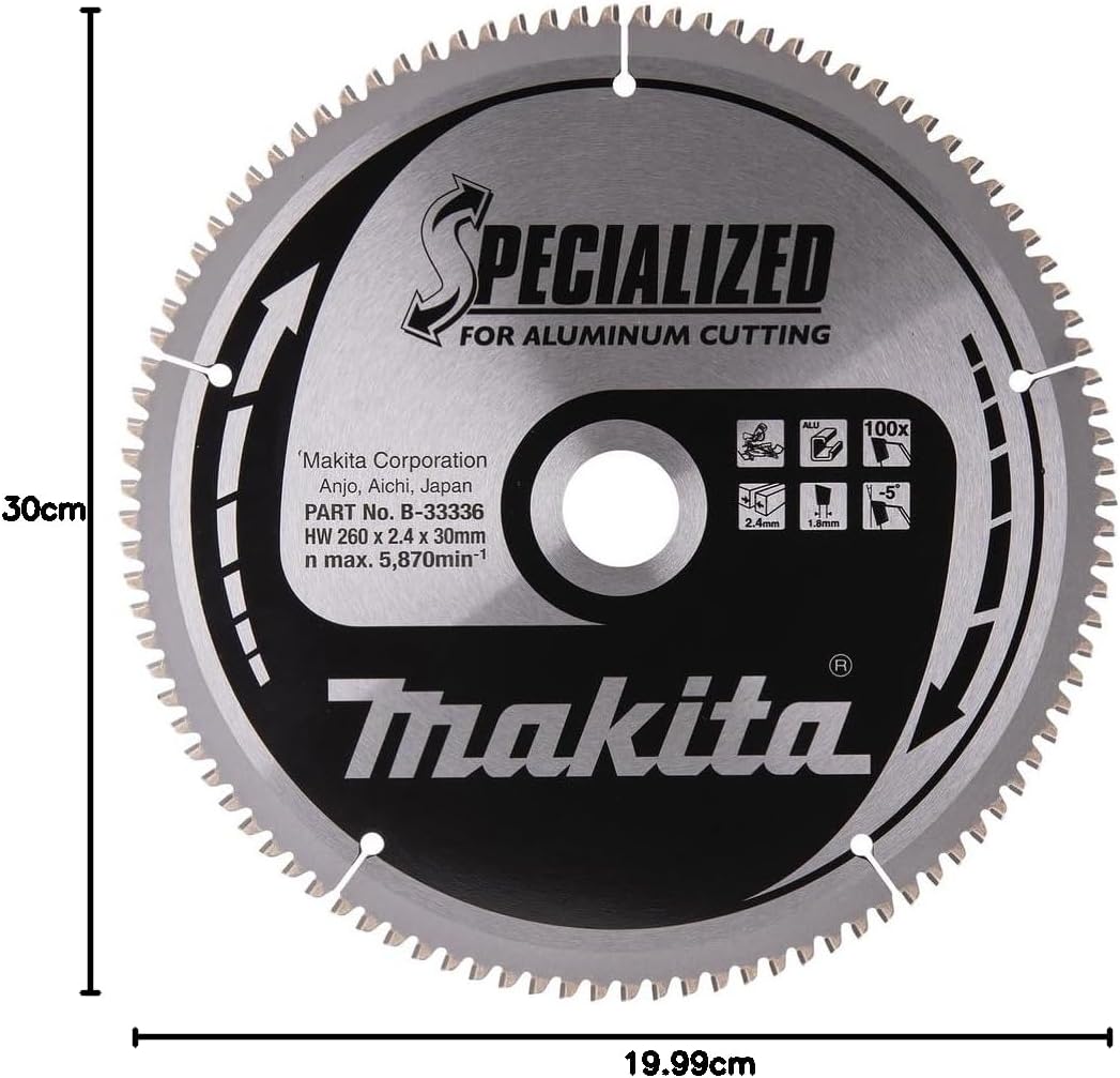 Makita Specialized Saegeblatt, 260 x 30 mm, 100Z, B-33336