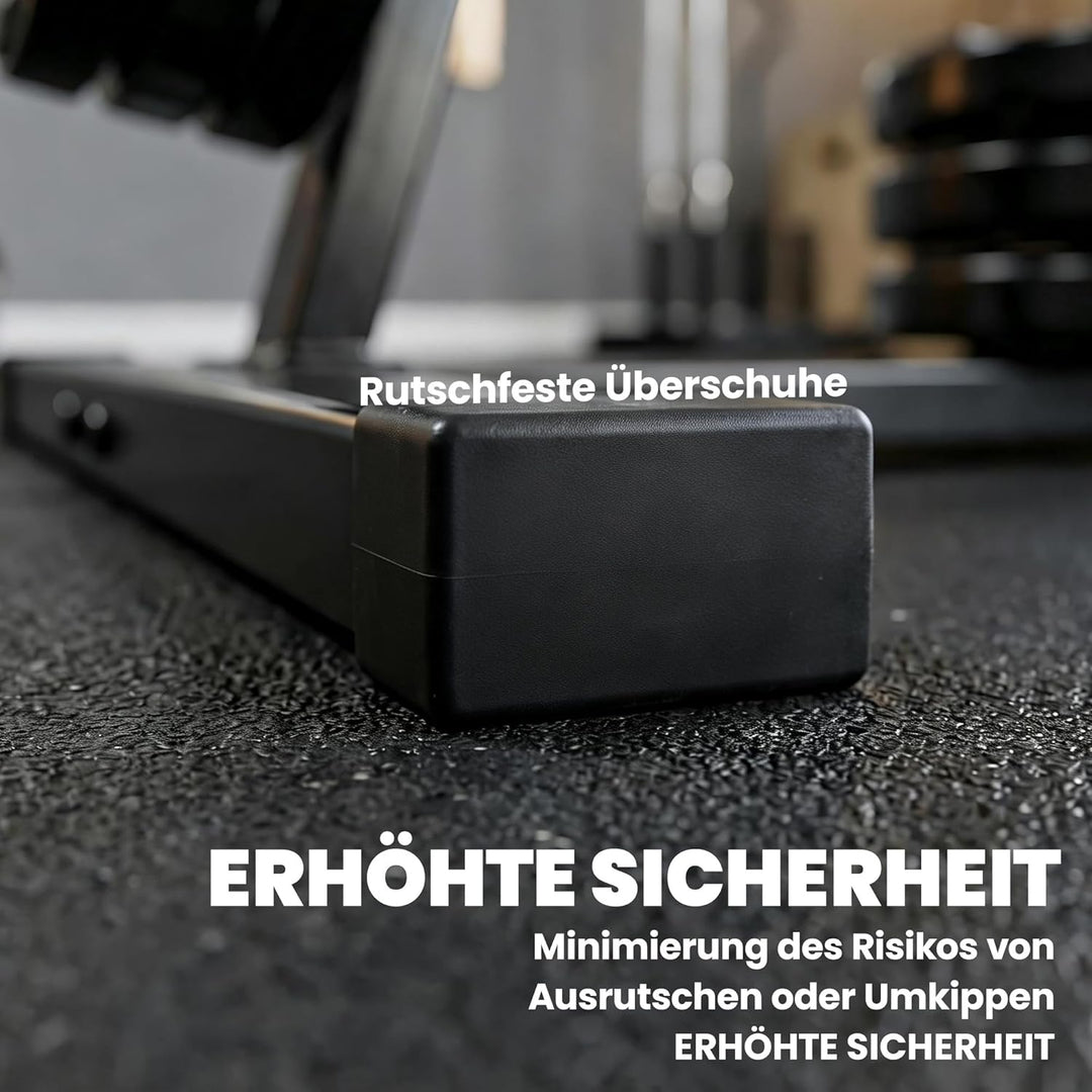 SPORTNOW Hantelscheibenständer mit 5 Stangen, Gewichtsständer mit 25 mm Scheibenaufnahme, bis 200 kg