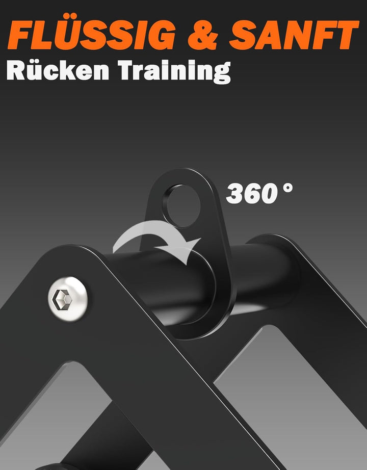 Fitarc Double D Row Handle Cable Attachments for Gym-Orange