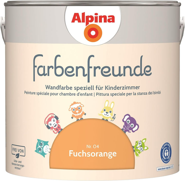 Alpina Farbenfreunde Nr. 04 Fuchsorange 2,5 Liter matt, Fuchsorange