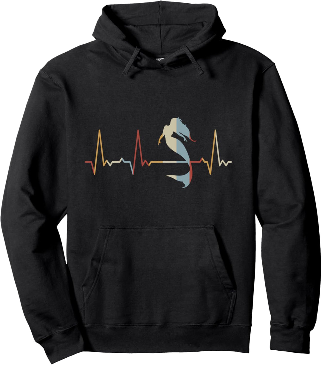 Herzschlag Meerjungfrau Pullover Hoodie