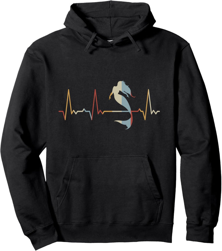 Herzschlag Meerjungfrau Pullover Hoodie