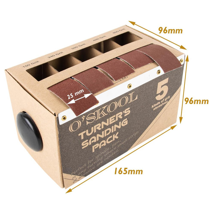 O'skool Schleifpapier Rolle Set mit Spender,Schmirgeltuchrolle für Möbelreparatur,Metall Holzverarbe