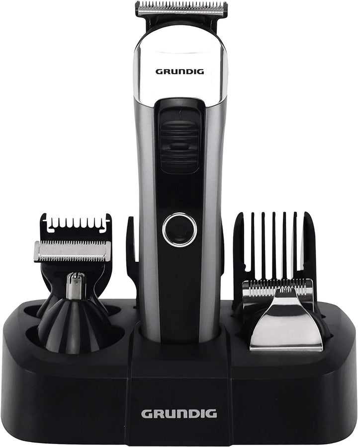 GRUNDIG MGK 6841 Multihaarschneide-Set mit Ladestation, 8 Aufsätze
