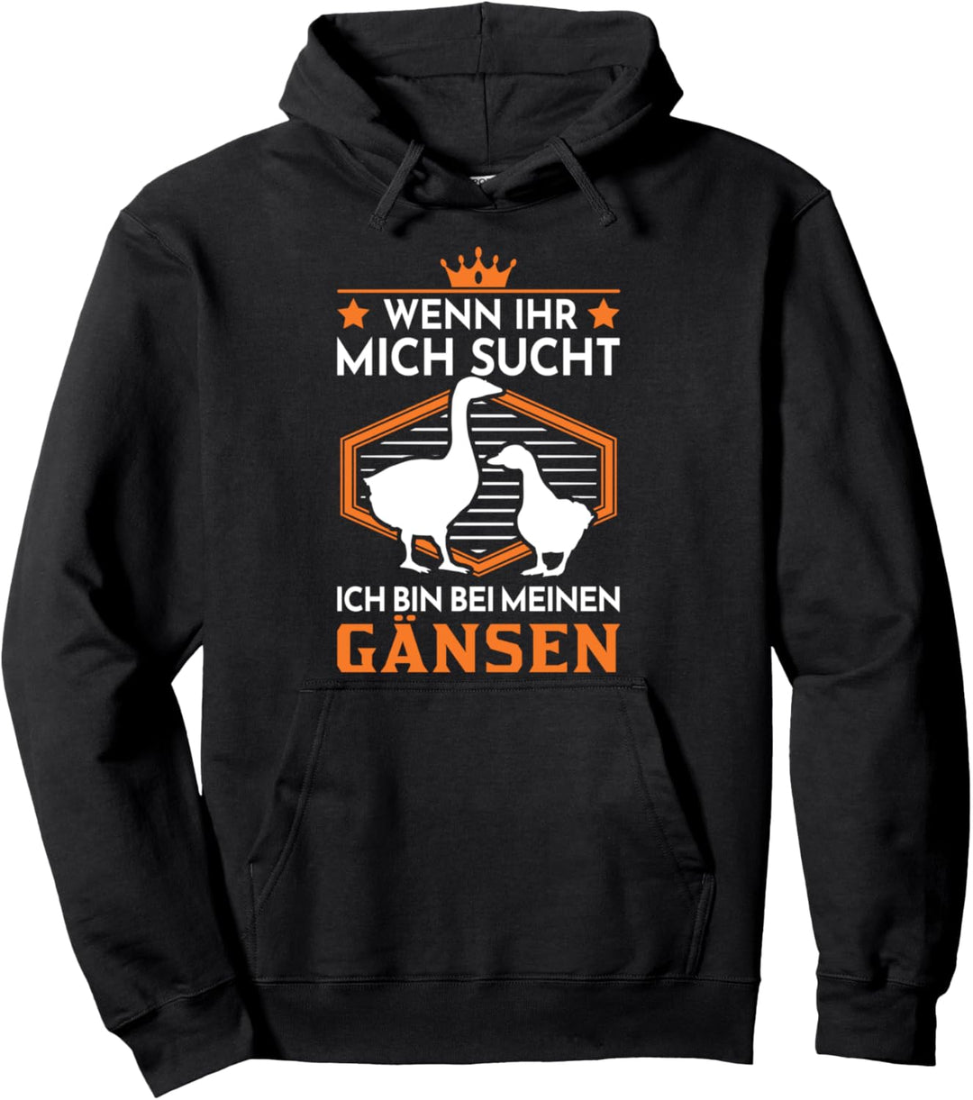 Gänse Gans Landwirt Gänsehalter Pullover Hoodie