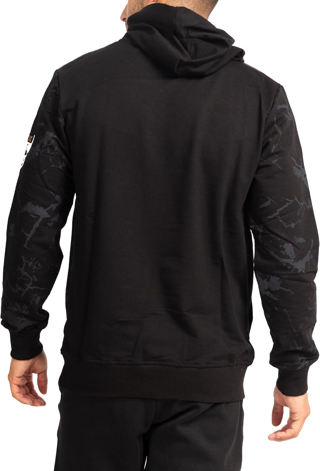 Subliminal Mode Herren-Kapuzen-Sweatshirt, langärmlig, zweifarbig, mit Tasche, lässiger Stil, Basic,