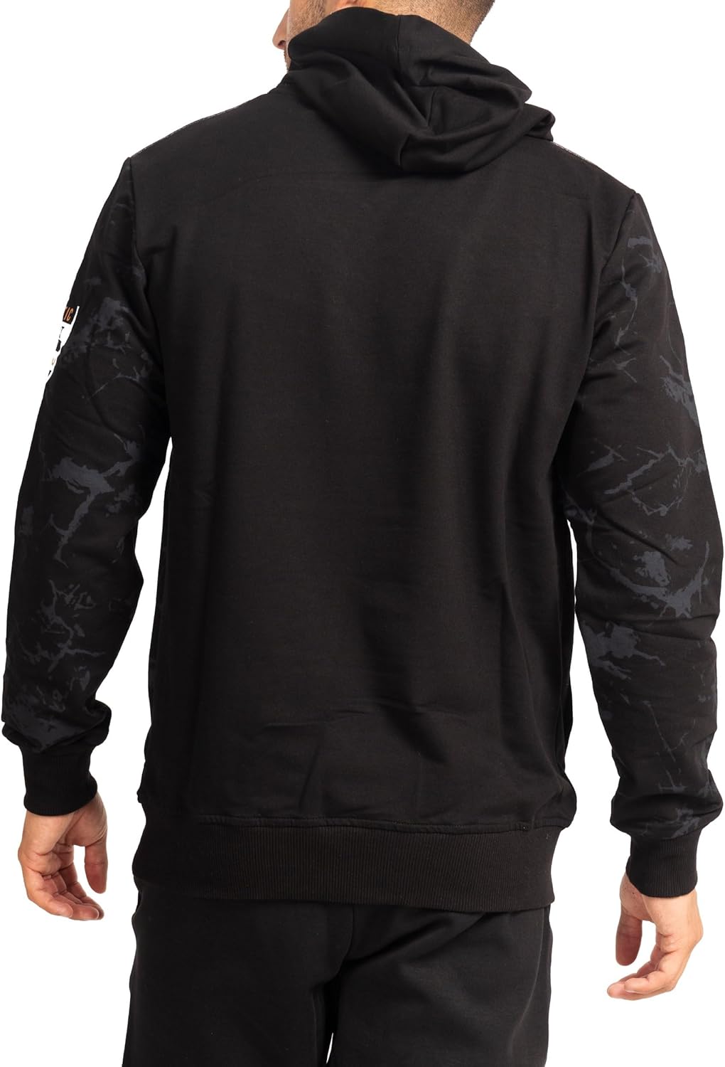 Subliminal Mode Herren-Kapuzen-Sweatshirt, langärmlig, zweifarbig, mit Tasche, lässiger Stil, Basic,