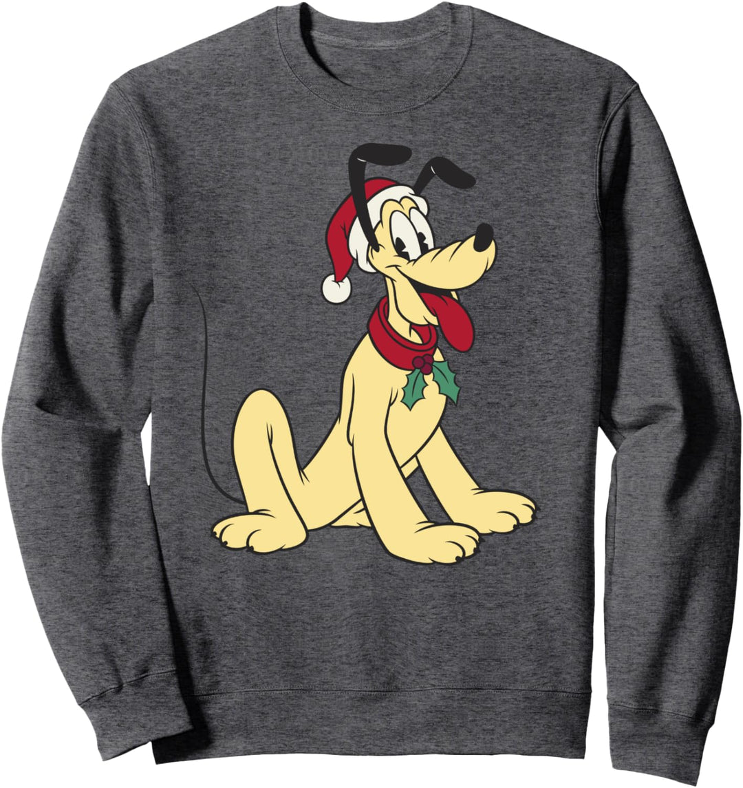 Disney Mickey And Friends Weihnachten Pluto Santa Hat Sweatshirt